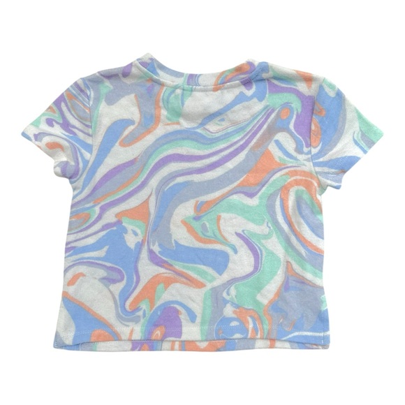 Rumi & Ryder Tie Dye Soft Knit 2pc Tee & Shorts Set Girls XS 4/5 - Picture 6 of 9